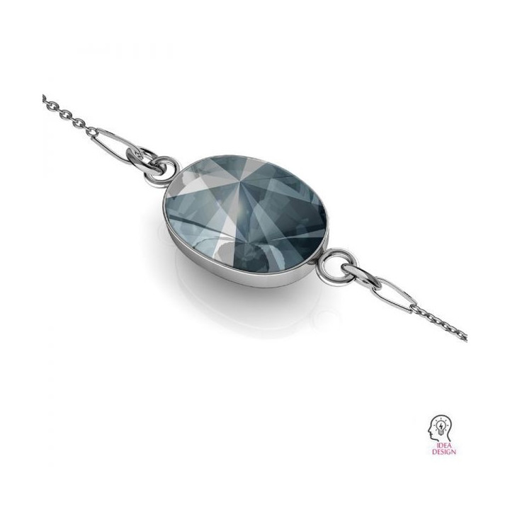 G0435-baza link Rivoli oval 4122 14mm-1 buc