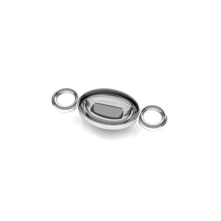 G0581-Baza Link 4120 Oval Fancy Stone 8x6mm-1buc