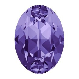 0209-SWAROVSKI ELEMENTS 4120 Tanzanite Foiled 8x6mm-1buc