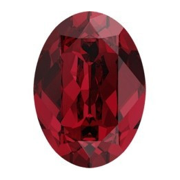 0252-SWAROVSKI ELEMENTS 4120 Scarlet Foiled 8x6mm-1buc