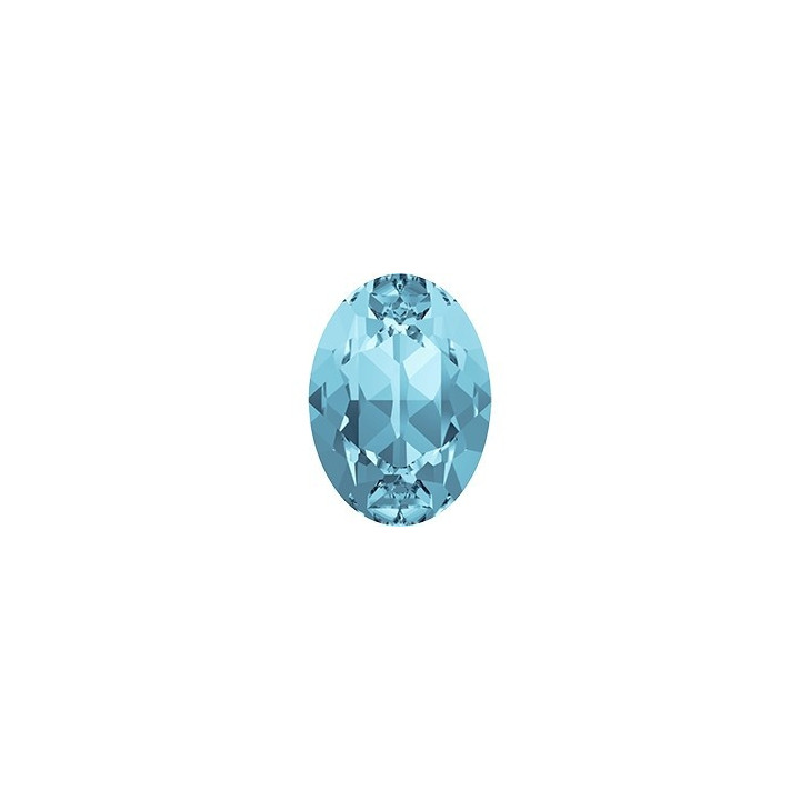 0253-SWAROVSKI ELEMENTS 4120 Aquamaine Foiled 8x6mm-1buc
