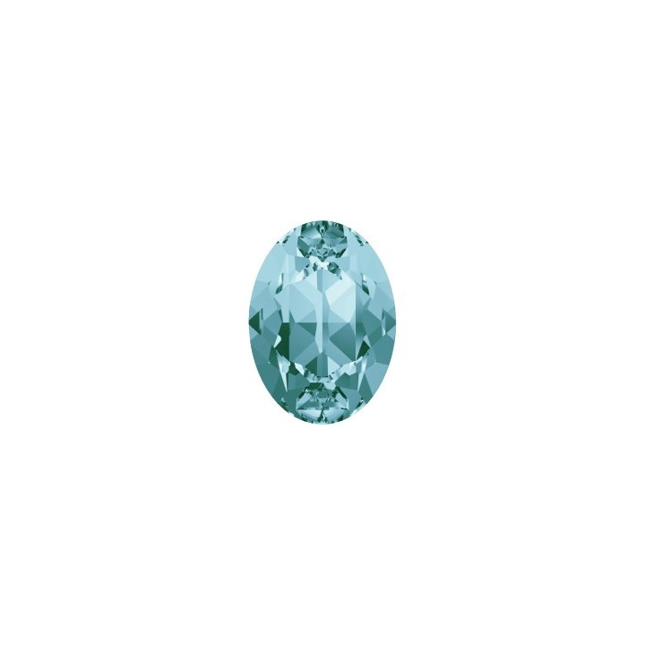 0267-SWAROVSKI ELEMENTS 4120 Light Turquoise Foiled 8x6mm-1buc