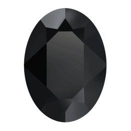 0273-SWAROVSKI ELEMENTS 4120 Jet Unfoiled 8x6mm-1buc