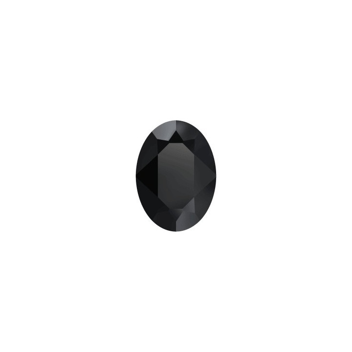0273-SWAROVSKI ELEMENTS 4120 Jet Unfoiled 8x6mm-1buc