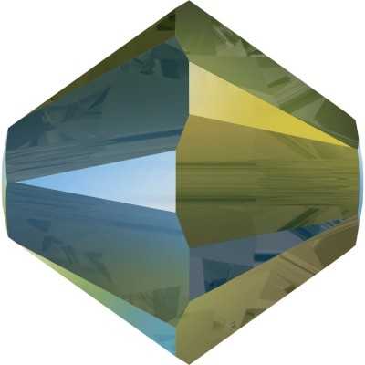 2458-SWAROVSKI ELEMENTS 5328 Crystal Iridescent Green 4mm-1buc - bijuterii personalizate din argint | simoshop