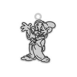 E0325 G Charm pitic din argint 25x18mm 0.4mm