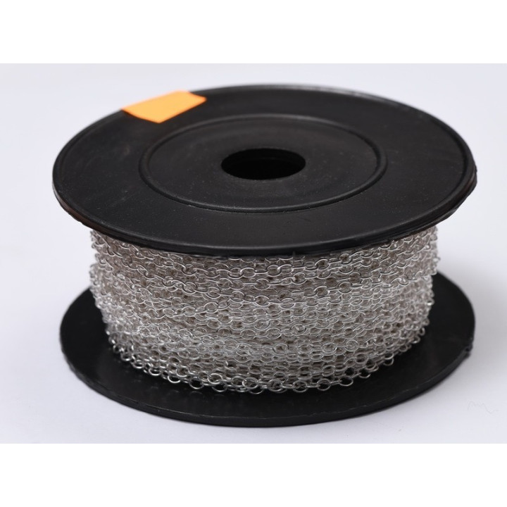 G1031-Lantisor zale rotunde 2.5mm x 0.5mm PRET 10 CM - bijuterii personalizate din argint | simoshop