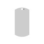 Pandantiv Military Dog Tag XXL din Argint 925 Personalizabil 50x25 mm 0.6mm E0377 N