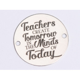 E0399 G Link din argint Teachers create Tomorrow   16.5mm 0.33mm
