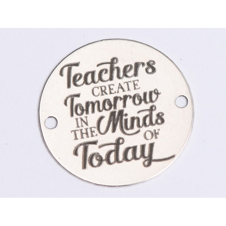 E0399 G Link din argint Teachers create Tomorrow   16.5mm 0.33mm