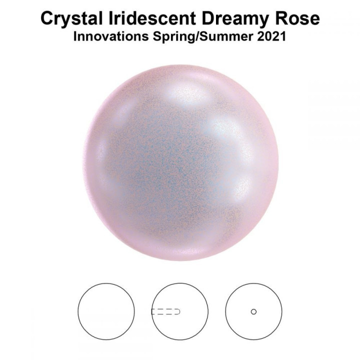 0072-Swarovski Elements 5818 Crystal IR Dreamy Rose Pearl 6mm - bijuterii personalizate din argint | simoshop