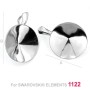 G0324-Baza pandantiv Swarovski rivoli 16mm - bijuterii personalizate din argint | simoshop