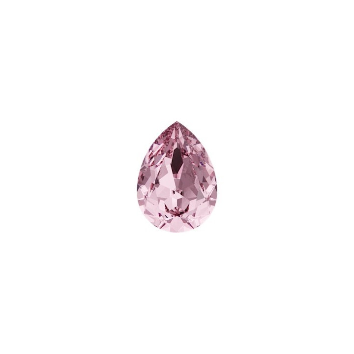 0804 -Swarovski Elements 4320 Light Rose Foiled 8x6mm
