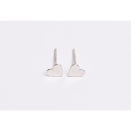 E0502 N Cercel din argint 925 inimioara 6x7mm 0.5mm