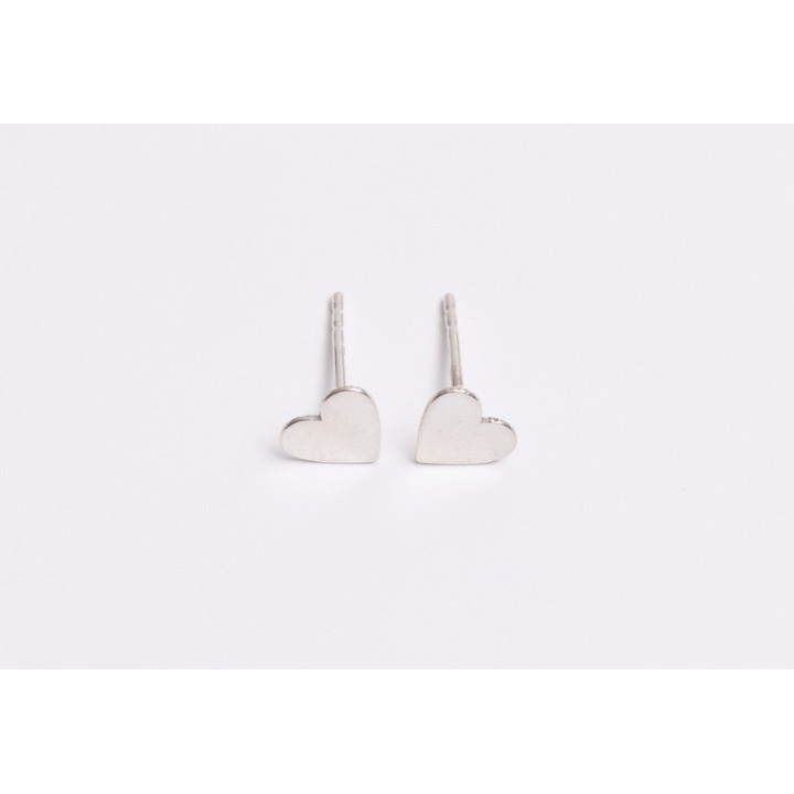 E0502 N Cercel din argint 925 inimioara 6x7mm 0.5mm