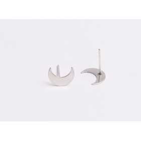 E0503 N Cercel din argint 925 semiluna 11x9mm 0.5mm