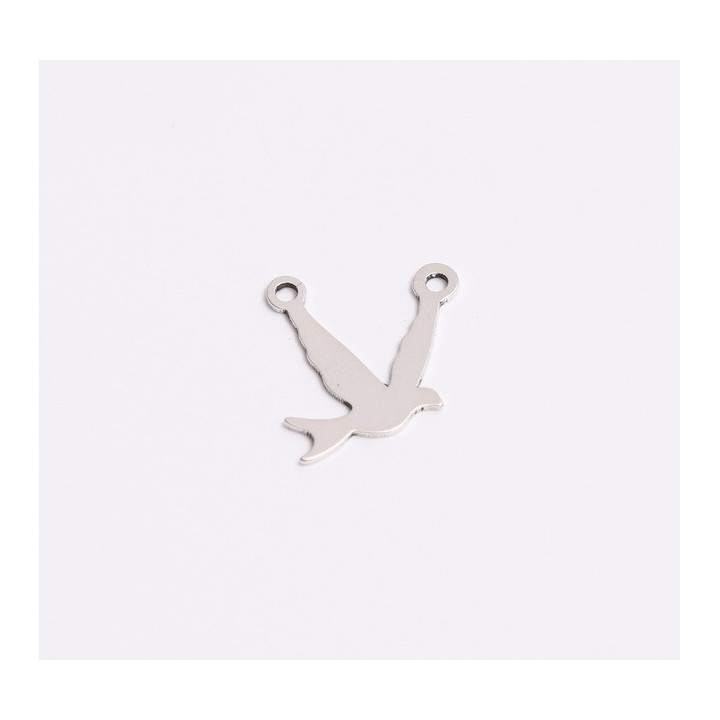 E0504-Link pasare Argint 925 13x11x0.5 MM-1buc