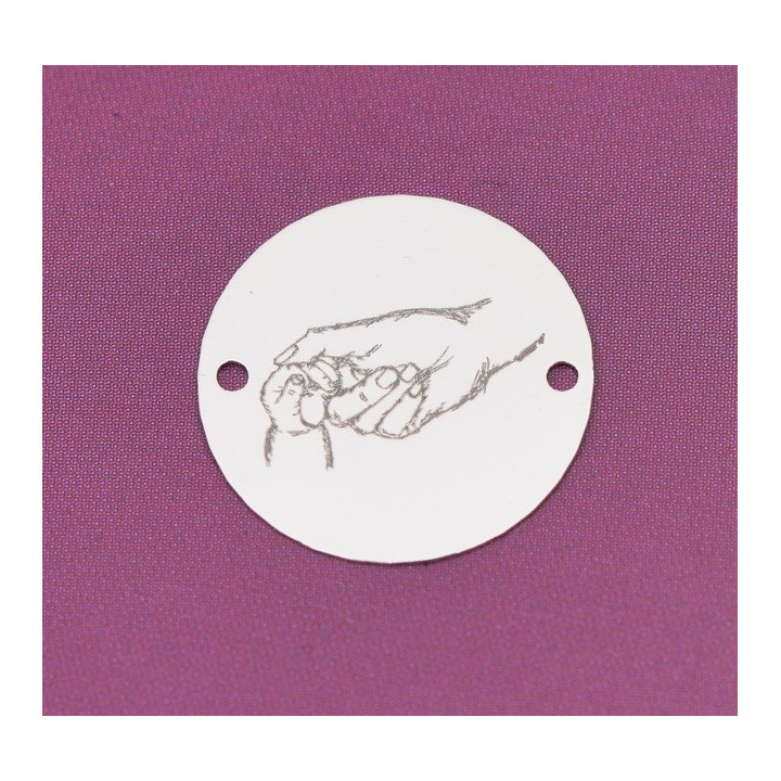 E0506-N-Link rotund argint 925 New Born 1 buc