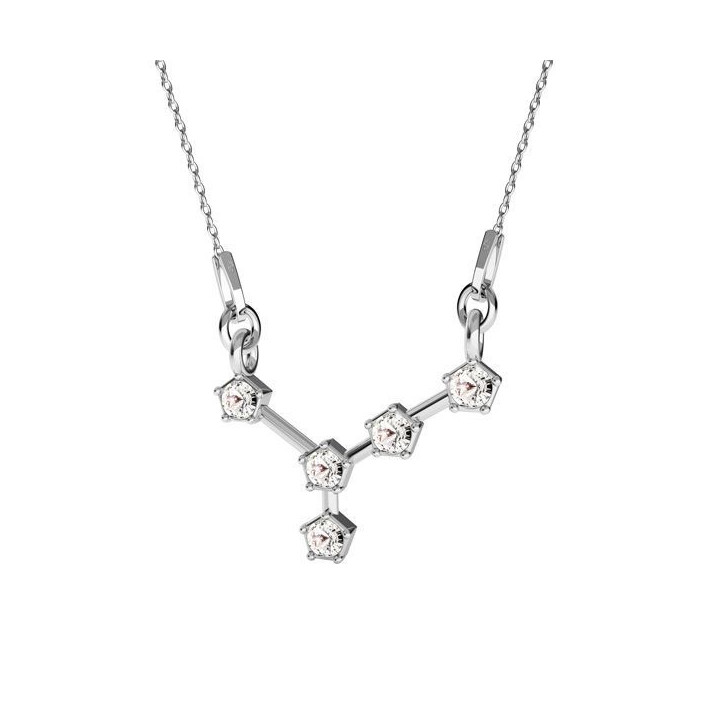 G0337-Link zodiac Rac 925 cu cristale Swarovski-1 buc