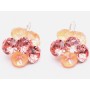 SERVICIU LIPIRE 6 CRISTALE XIRIUS IN FORMA DE FLORICICA - PERECHE - bijuterii personalizate din argint | simoshop
