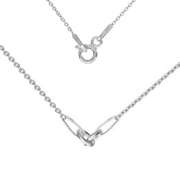 G1780  Lant Argint 925 simetric pentru link-uri 35cm 0.9mm 1 buc