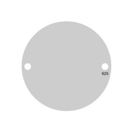 G0397-N-Link banut rotund argint 925 12mm 2 gauri fara za