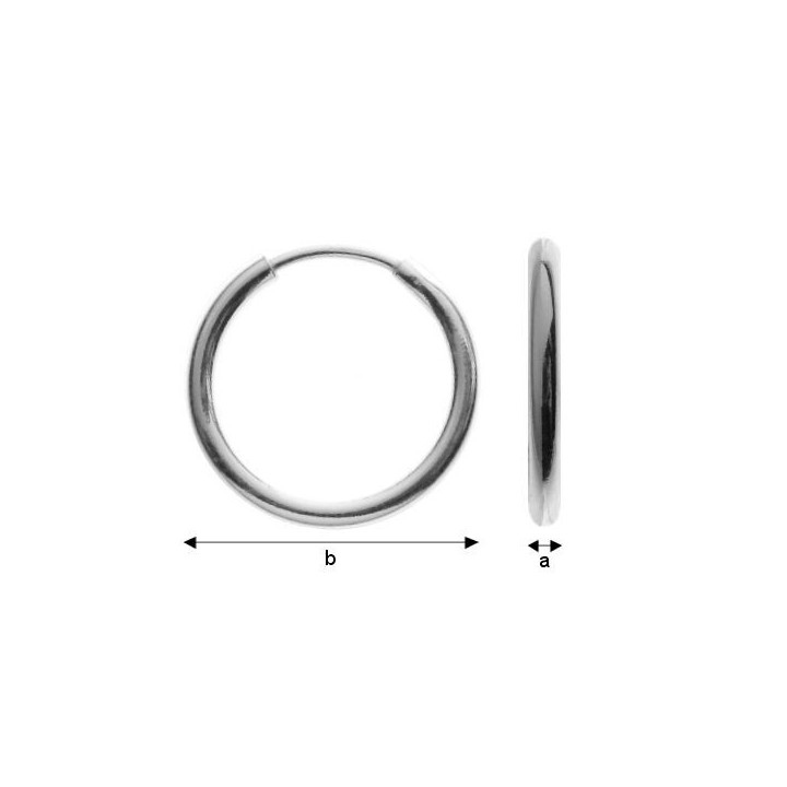 G2068 - Veriga din argint 925 16mm 1,8mm grosime -1 buc