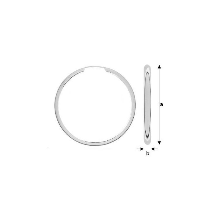 G2074- Veriga din argint 925 45mm 4mm grosime -1 buc