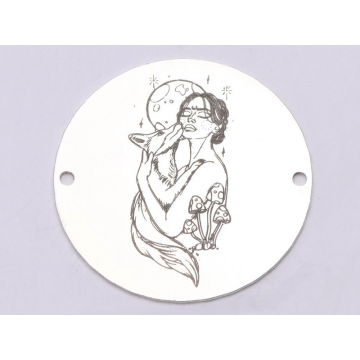 E0616 G Link din argint Wofl Girl 22mm 0.4