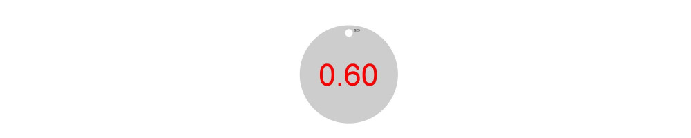 Pandant argint 0.60mm