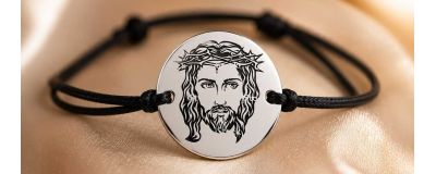 Brățări religioase din argint 925 cu bănuț gravat | SimoShop
